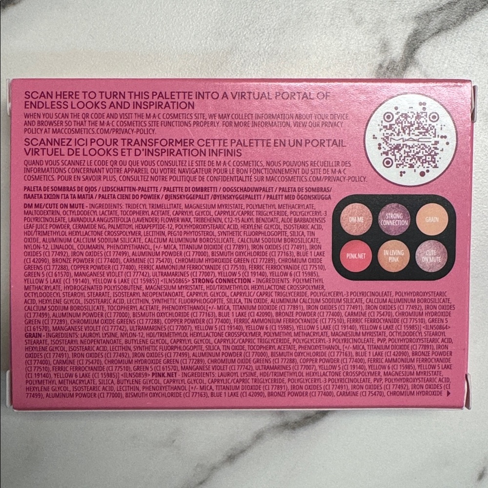 NWT MAC Cosmetics Connect In Colour Rose Lens Eyeshadow Palette - Pink Tones - Picture 5 of 7